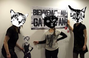 Vernissage de Las Gatas Street Art​ au Bieristan​ samedi 8 avril 2017.