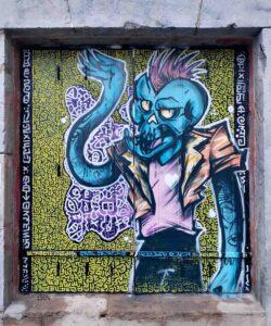 Krap/Crap x Total delirium, rue des tables claudiennes, Lyon 1er