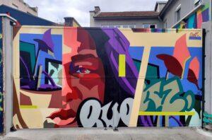 Quetzilla pour le Secours Populaire Rhône , rue lagrange, Lyon 7e