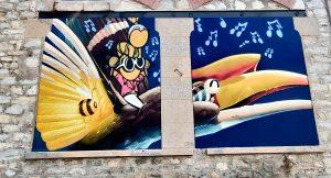 Collab' Jace x Stom500 au Street Art Fest Grenoble Alpes Edition 2024.